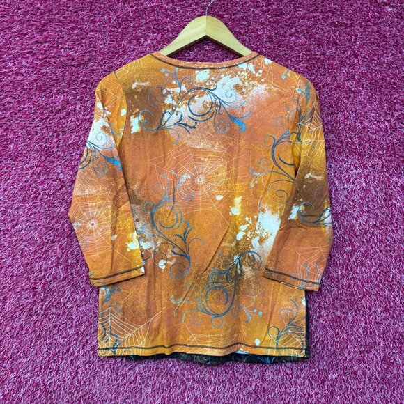 Jason Maxwell Halloween Themed Witch 3/4 Sleeve T-Shirt Small - Picture 3 of 4